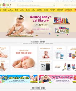 theme wordpress mẹ và bé