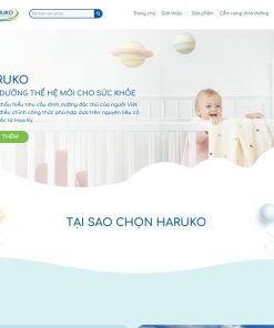 Theme wordpress landing bán sữa 2