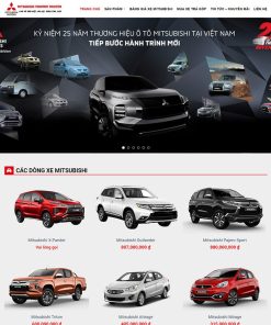 Theme wordpress bán xe mitsubishi