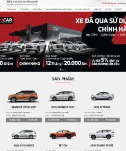 Theme wordpress bán xe mitsubishi 01