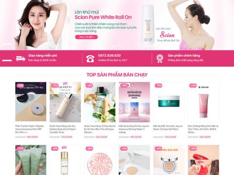 Theme wordpress mỹ phẩm 13