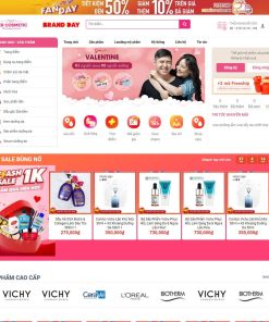 Mẫu website bán hàng mỹ phẩm 23