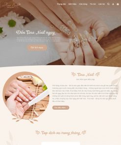 Theme wordpress dịch vụ nail và phụ kiện