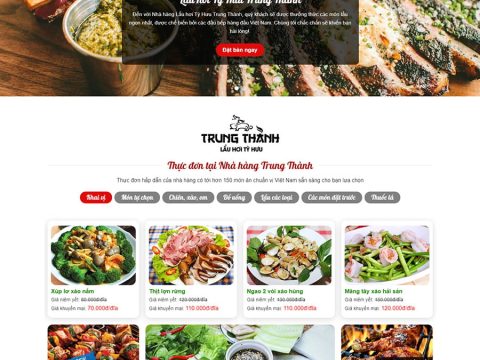 Theme wordpress nhà hàng 03