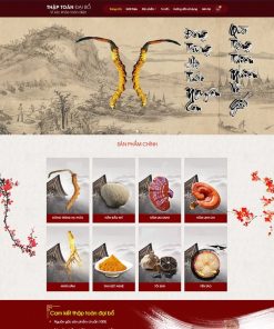 Theme wordpress bán nhân sâm