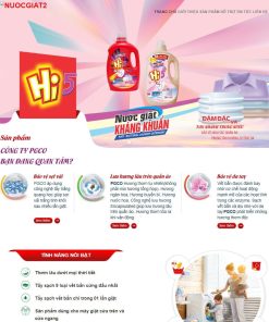 Theme wordpress landing page nước giặt