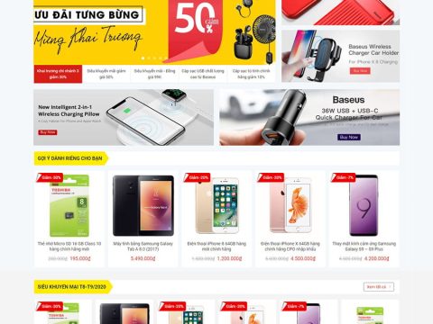 Theme wordpress bán phụ kiện điện thoại