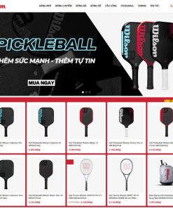Theme wordpress bán vợt, phụ kiện pickeball