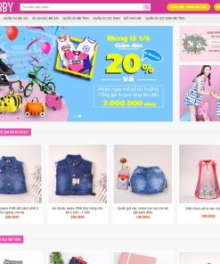Theme wordpress bán đồ trẻ em 01