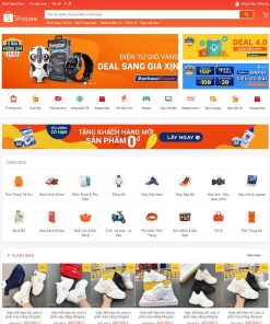 Theme wordpress thương mại điện tử đẹp - giống Shopee