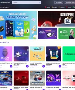 Theme wordpress bán tài khoản, phần mềm, key bản quyền 01