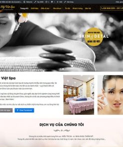 Theme wordpress trung tâm Spa