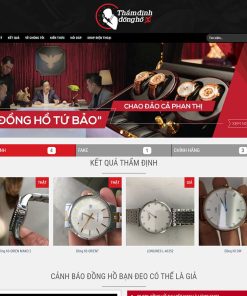theme wordpress đồng hồ