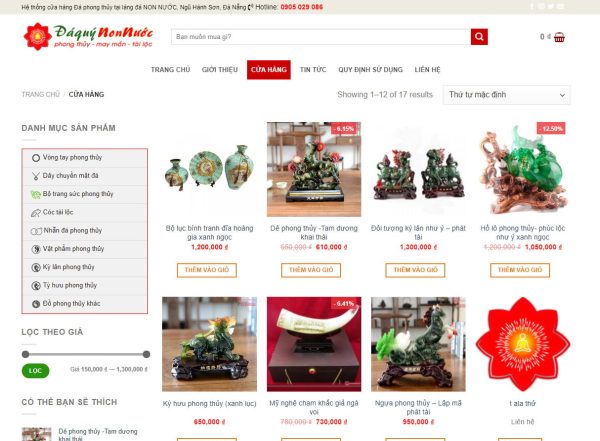 Theme wordpress bán đá quý