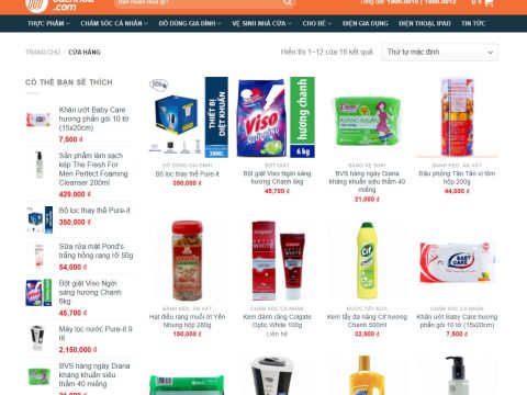 Theme wordpress bán tạp hóa