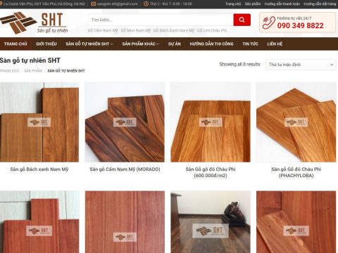 Theme wordpress bán sàn gỗ