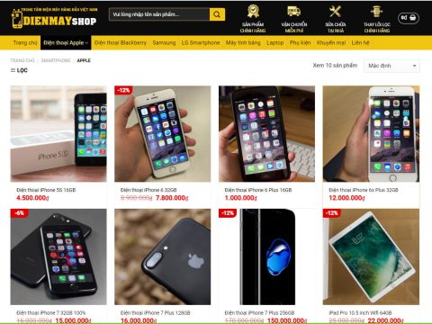 Theme wordpress shop điện máy