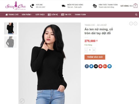 Theme wordpress thời trang nữ