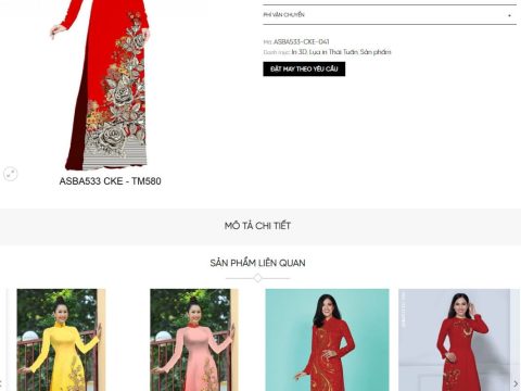 Theme wordpress bán áo dài