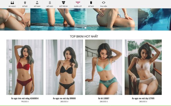 Theme wordpress flatsome bán bikini
