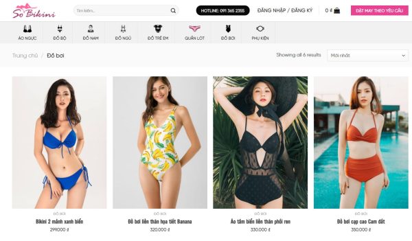 Theme wordpress flatsome bán bikini