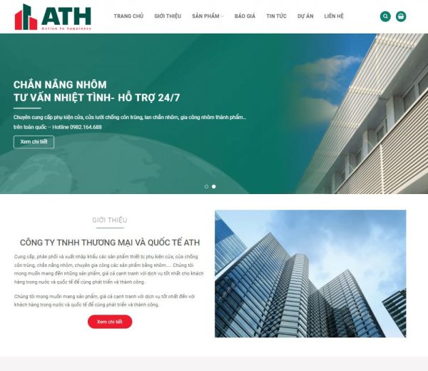 Theme wordpress bán cửa lưới