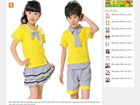 Thene wordpress bán đồng phục