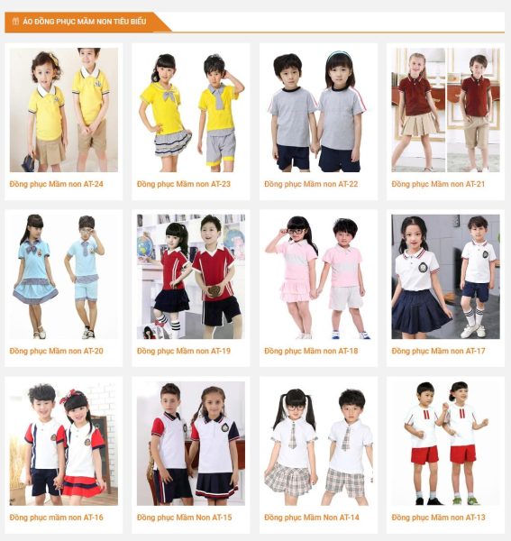 Thene wordpress bán đồng phục