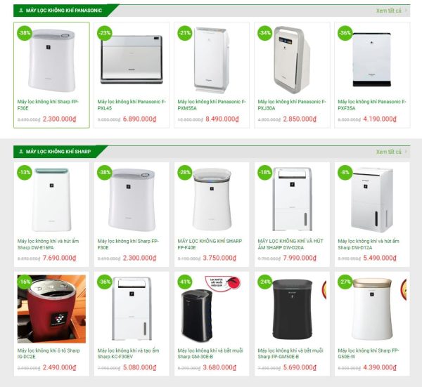 Theme wordpress bán máy lọc nước 01