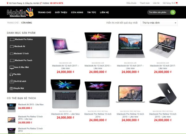 Theme wordpress bán máy tính – laptop