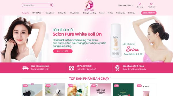 Theme wordpress mỹ phẩm 13