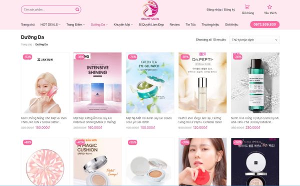 Theme wordpress mỹ phẩm 13