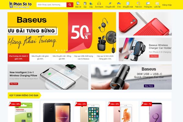 Theme wordpress bán phụ kiện điện thoại