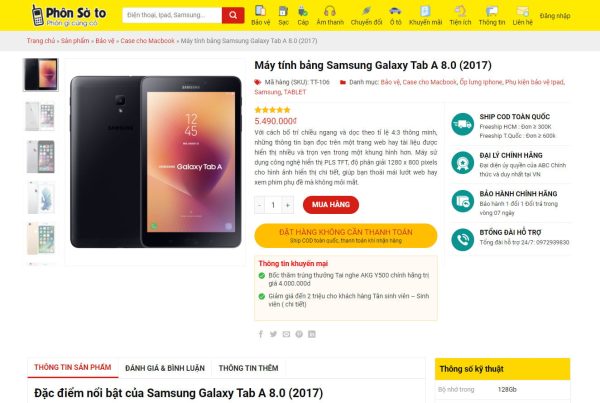 Theme wordpress bán phụ kiện điện thoại