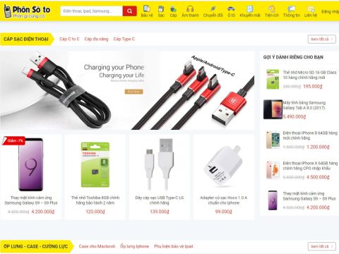 Theme wordpress bán phụ kiện điện thoại