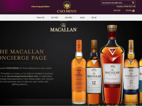 Theme WordPress bán rượu 01