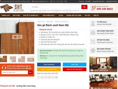 Theme wordpress bán sàn gỗ