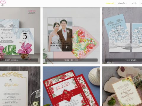 Theme wordpress bán thiệp cưới