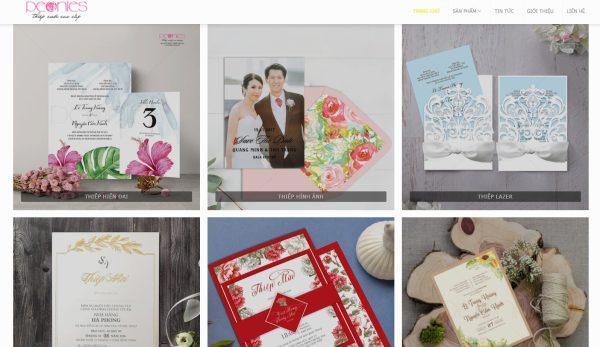 Theme wordpress bán thiệp cưới