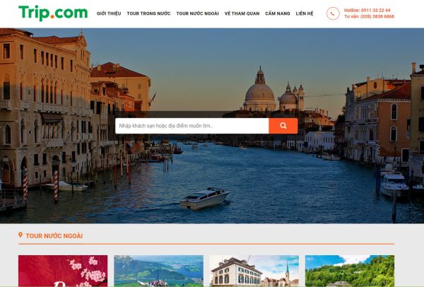 Theme wordpress bán tour du lịch 010