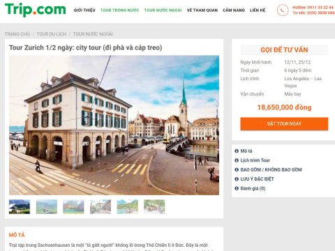 Theme wordpress bán tour du lịch 010