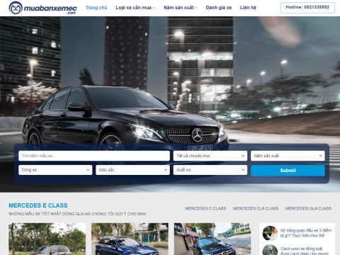 Theme wordpress mua bán xe