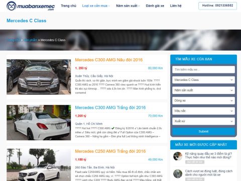 Theme wordpress mua bán xe