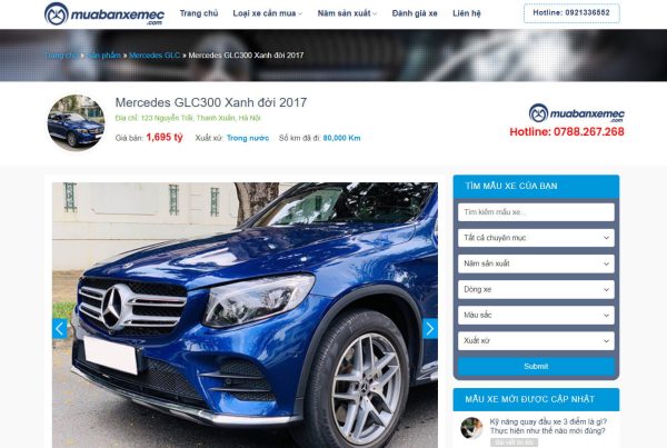 Theme wordpress mua bán xe