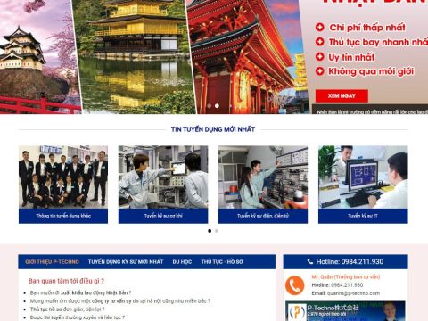 Theme wordpress công ty xuất khẩu lao động