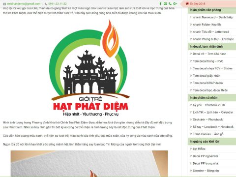 Theme wordpress In Ấn – Mẫu theme wordpress đẹp cho doanh nghiệp