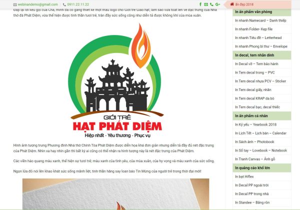 Theme wordpress In Ấn – Mẫu theme wordpress đẹp cho doanh nghiệp