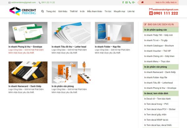 Theme wordpress In Ấn – Mẫu theme wordpress đẹp cho doanh nghiệp