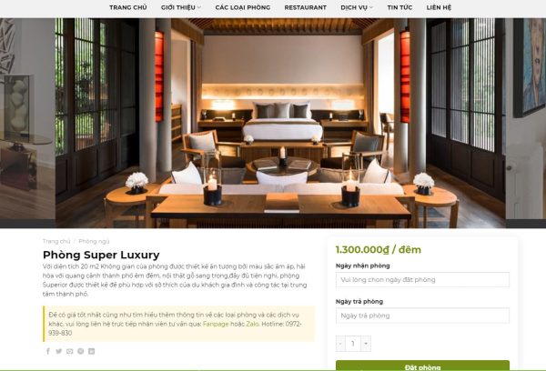 Theme wordpress resort du lịch
