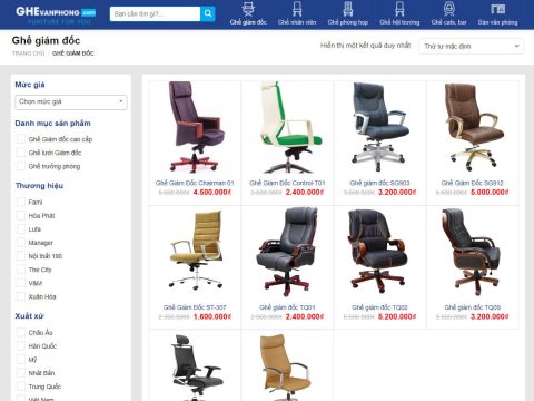 Theme wordpress bán ghế văn phòng